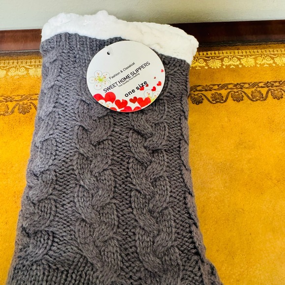 SDBING Women Winter Soft Warm Cozy Fuzzy Fleece Lined Gripper Slipper Socks NEW - Picture 10 of 13